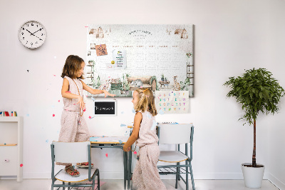 Cork display board Cozy home planner
