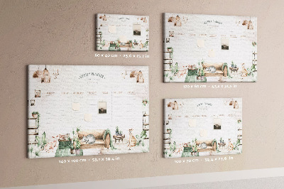 Cork display board Cozy home planner