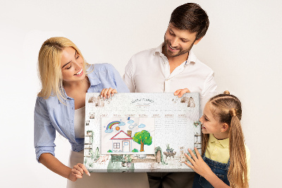 Cork display board Cozy home planner
