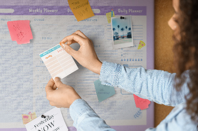 Cork display board Pink yearly planner