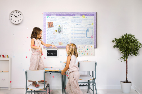 Cork display board Pink yearly planner