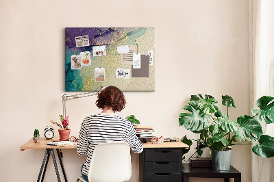 Cork display board Decorative marble