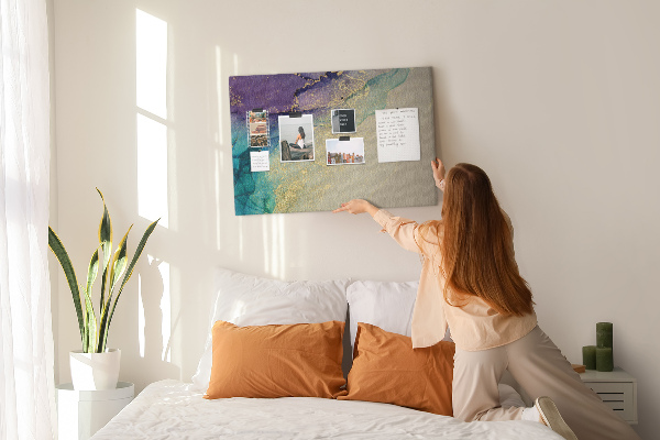 Cork display board Decorative marble