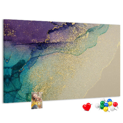 Cork display board Decorative marble