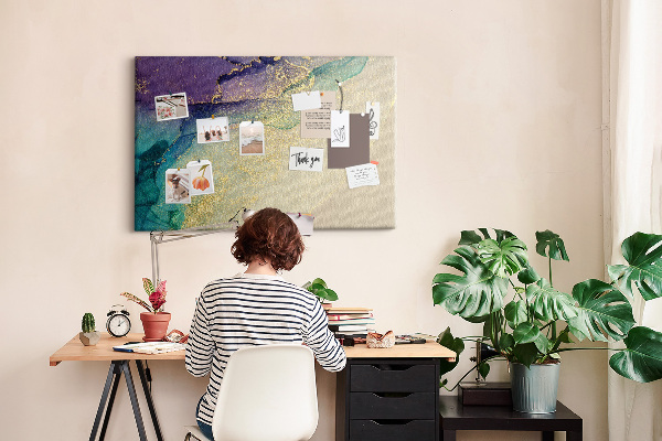 Cork display board Decorative marble