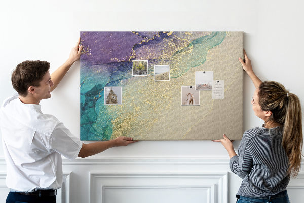 Cork display board Decorative marble