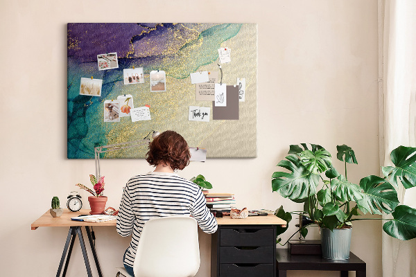 Cork display board Decorative marble