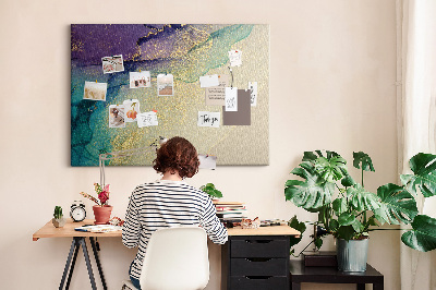 Cork display board Decorative marble