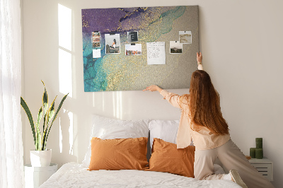 Cork display board Decorative marble