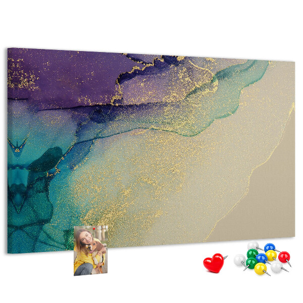Cork display board Decorative marble