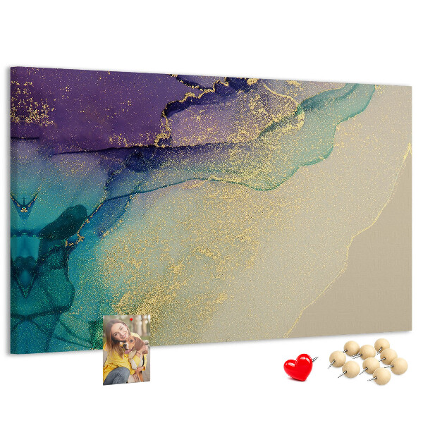 Cork display board Decorative marble