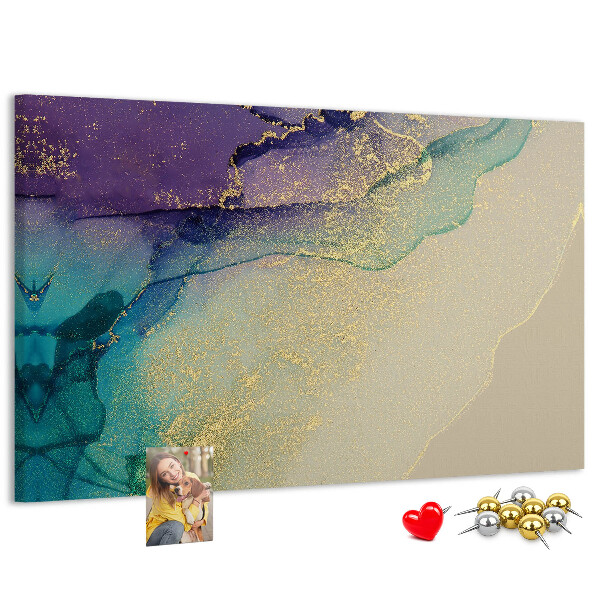Cork display board Decorative marble