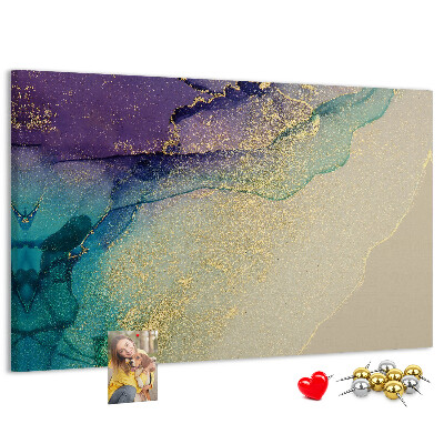 Cork display board Decorative marble