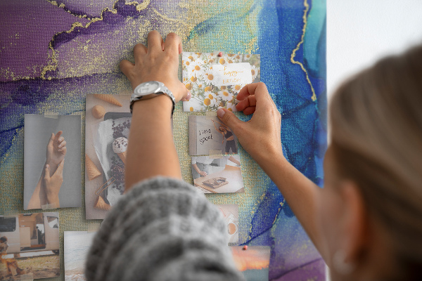 Cork board Abstract marble