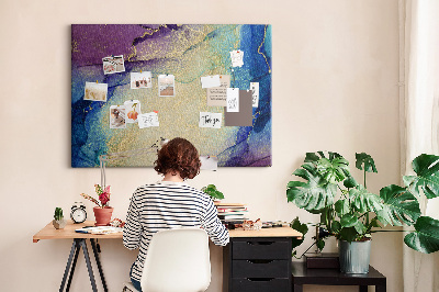 Cork board Abstract marble