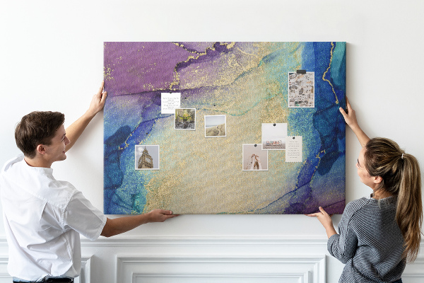 Cork board Abstract marble