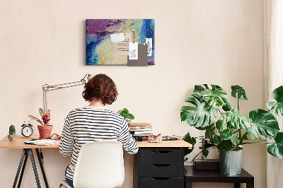 Cork board Abstract marble