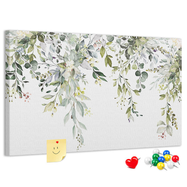 Cork memo board Blooming nature