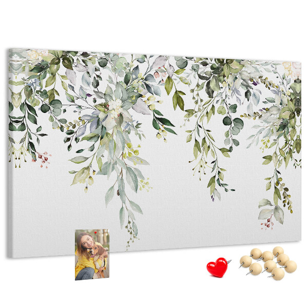 Cork memo board Blooming nature