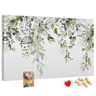 Cork memo board Blooming nature