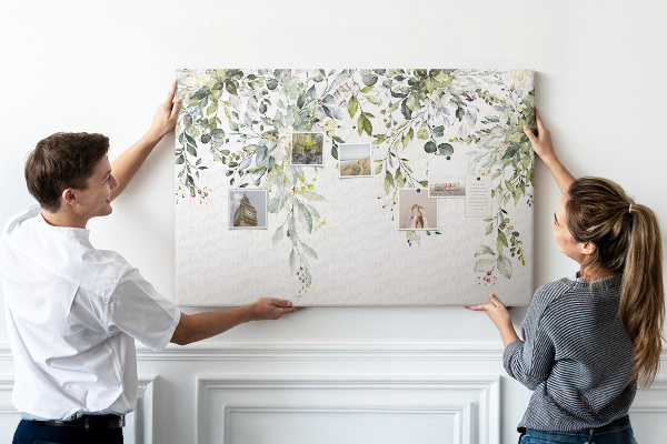 Cork memo board Blooming nature