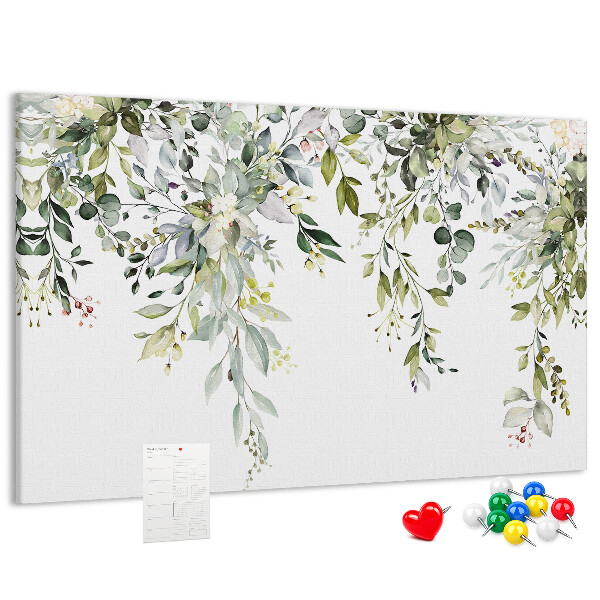 Cork memo board Blooming nature