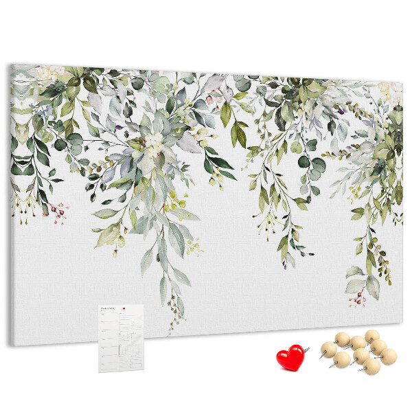 Cork memo board Blooming nature