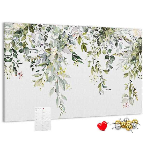 Cork memo board Blooming nature