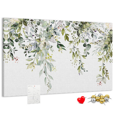 Cork memo board Blooming nature
