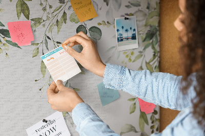 Cork memo board Blooming nature