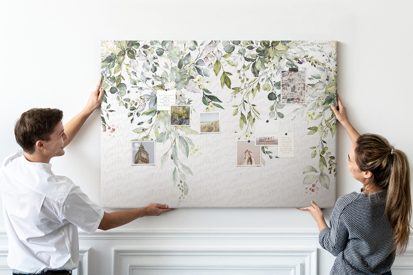 Cork memo board Blooming nature