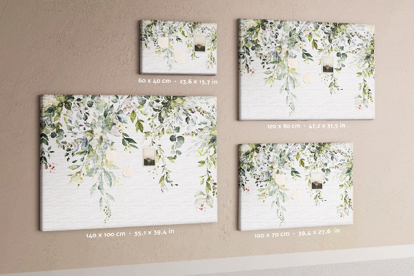 Cork memo board Blooming nature