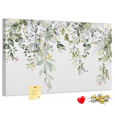 Cork memo board Blooming nature