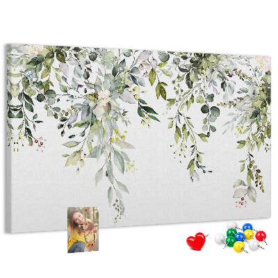 Cork memo board Blooming nature