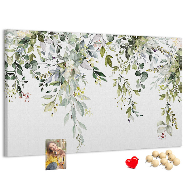 Cork memo board Blooming nature