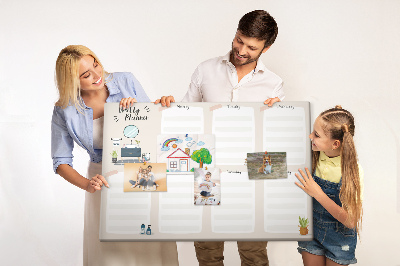 Cork display board Weekly planner