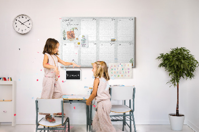 Cork board Cozy weekly planner