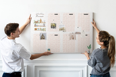 Cork display board Weekly planner