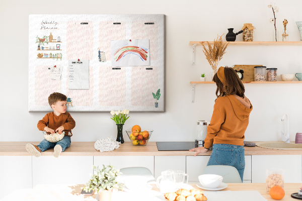 Cork display board Weekly planner