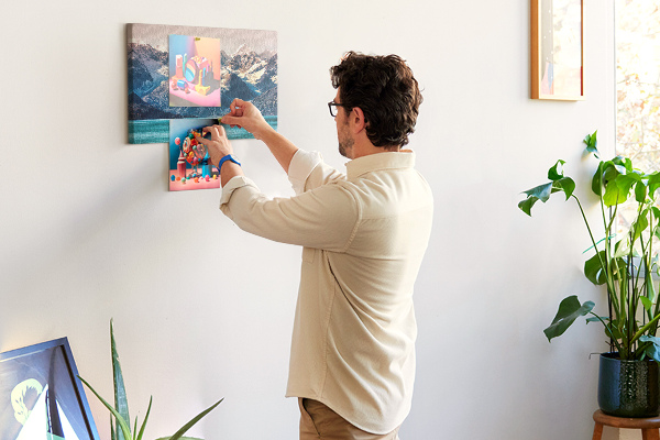 Cork memo board Whale water