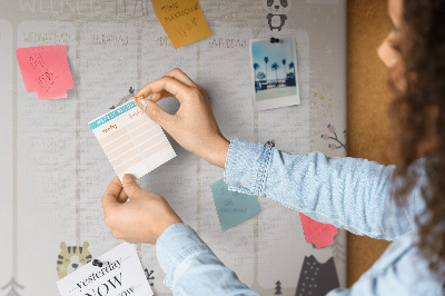 Cork board Weekly plan