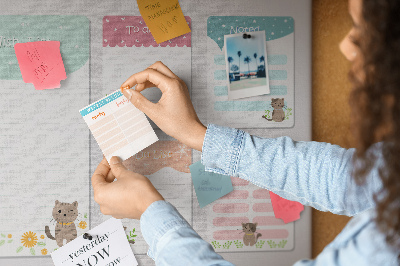 Cork memo board Wishlist