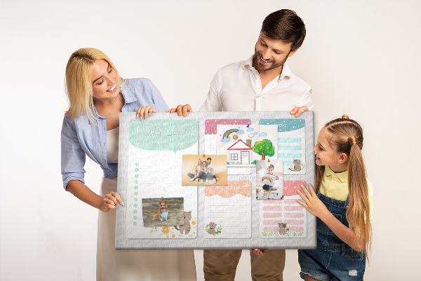 Cork memo board Wishlist