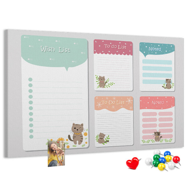 Cork memo board Wishlist