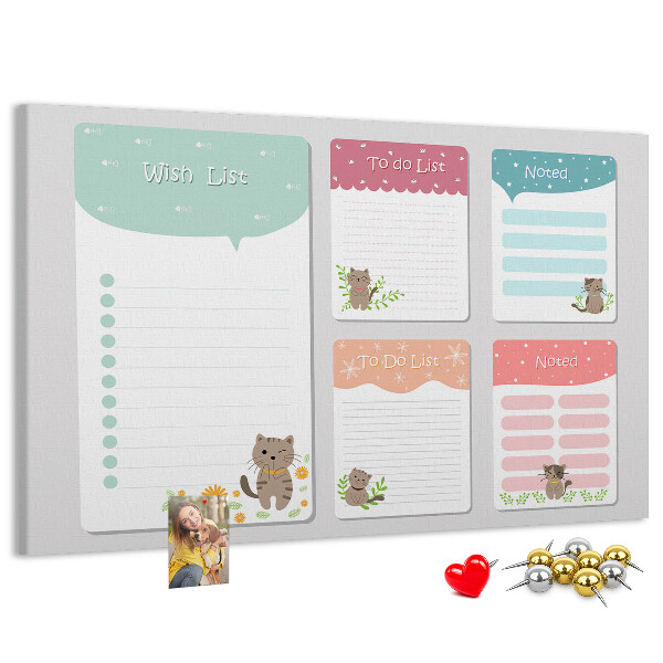 Cork memo board Wishlist