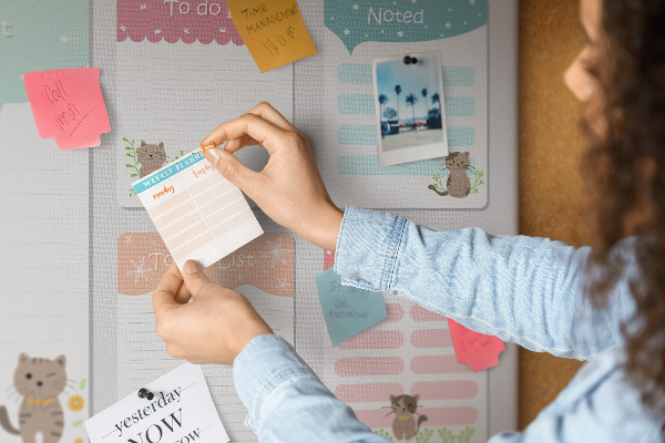 Cork memo board Wishlist