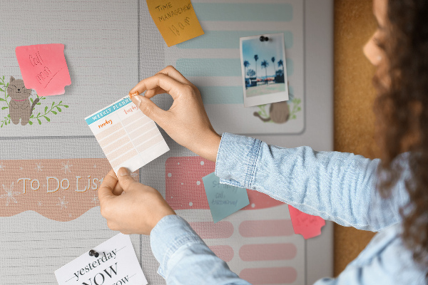 Cork memo board Wishlist