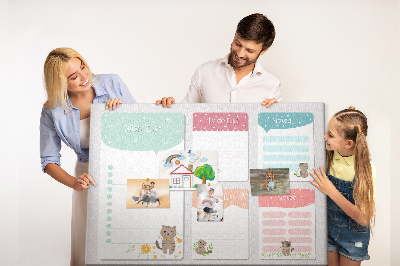 Cork memo board Wishlist