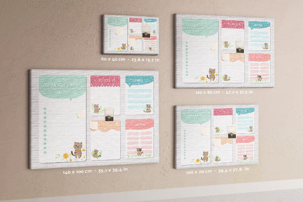 Cork memo board Wishlist