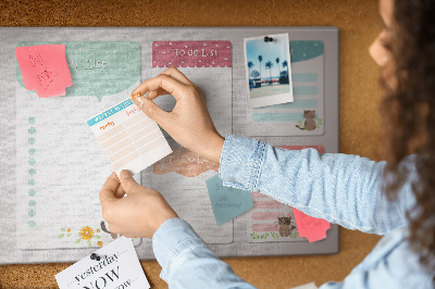 Cork memo board Wishlist